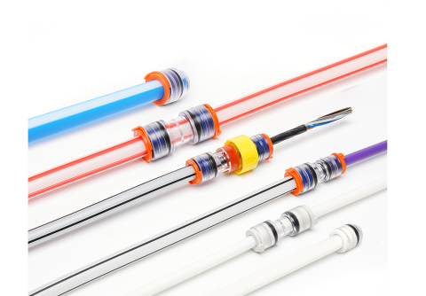 FCST-ERPU7/4 HDPE Microduct Push Fit Connector