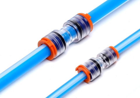 FCST-ERPU12/8 Push Fit Microduct Straight Connector ( 800 / Box )