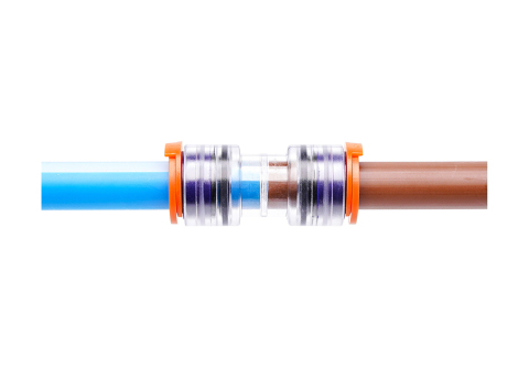 FCST-ERPU12/8 Push Fit Microduct Straight Connector ( 800 / Box )