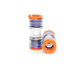 FCST-ERPU1/2"(12.7/10) Clear-Lock coupler (50 / Box )