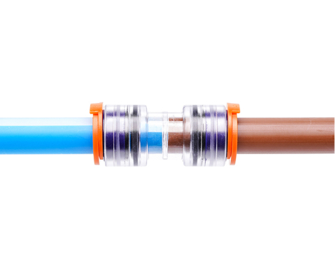 FCST-ERPU12/8 Push Fit Microduct Straight Connector ( 800 / Box )