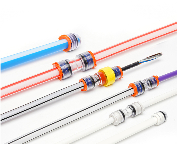 FCST-ERPU18/14 Transparent Micro Duct Connector (25/Box)